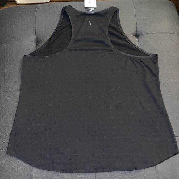 Nike Women's Yoga Dri-Fit Tank Top Plus Size Black - Picture 3 of 3